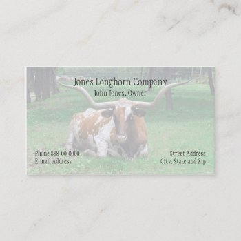 Cattle Rancher Farmer  Business Card by BusinessCardsCards at Zazzle