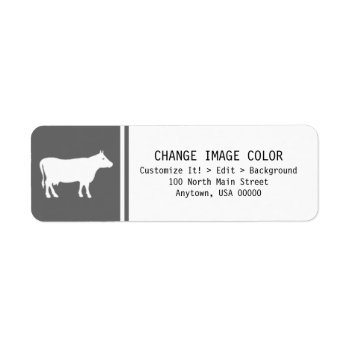 Cattle - Return Address Label by Thats_My_Name at Zazzle