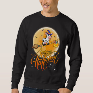 Cattle Ride Witch Shotgun Moon Vintage Cattle Hall Sweatshirt