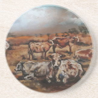 Cattle Sandstone Coaster