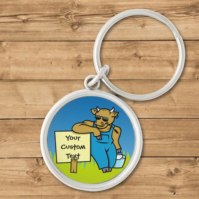 Cattle with sign keychain (Creator Uploaded)