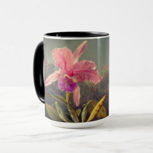 Cattleya Orchid and Three Hummingbirds Heade Mug