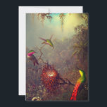 Cattleya Orchid and Three Hummingbirds Heade Save The Date<br><div class="desc">Card featuring Martin Johnson Heade’s oil painting Cattleya Orchid and Three Hummingbirds (1871). Three magnificently colored hummingbirds perch next to a beautiful pink cattleya orchid. A wonderful gift for floral art lovers and American art enthusiasts!</div>