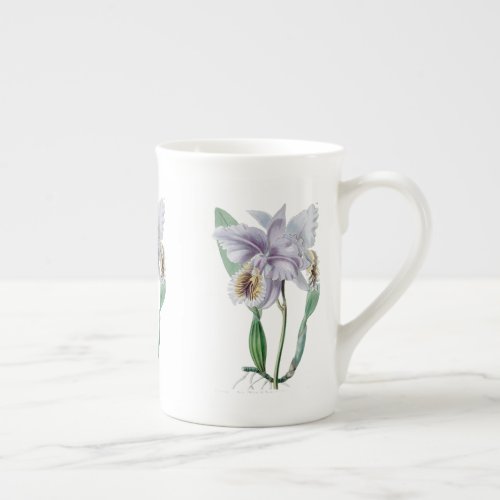 Cattleya Orchid  Botanical Bone China Mug