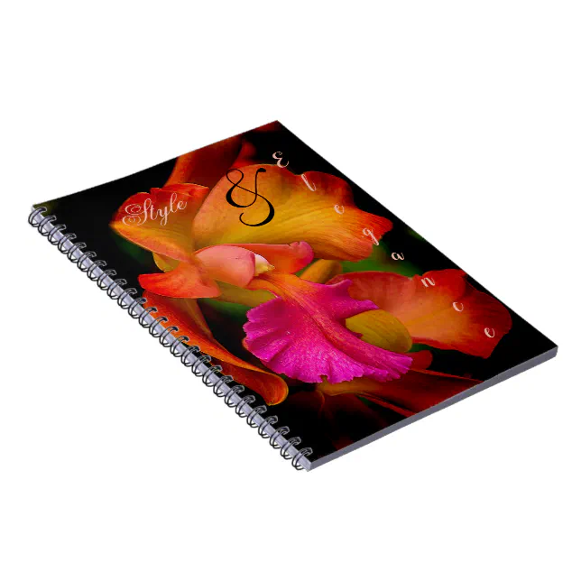 Cattleya Orchid Portrait Notebook | Zazzle