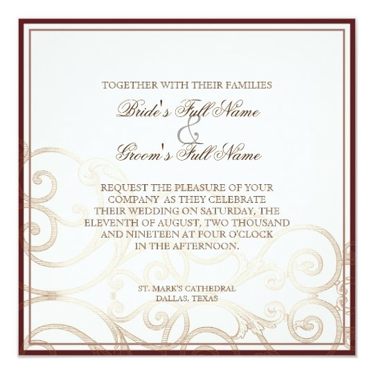 Taupe Wedding Invitations 8