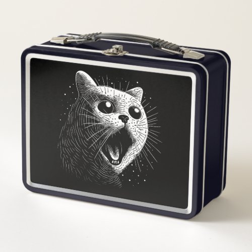 Catto do Screm Metal Lunch Box