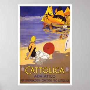 TX104 Vintage Italy Italian Suspended Railway Travel Poster A4 