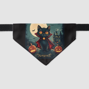 CatTula Villain Cute Halloween Cat Bandana Pet Bandana Collar