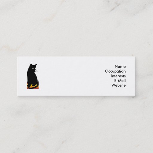Customizable Catty Profile Card Business Card Templates