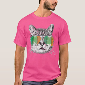 Cattys Cat Shamrock St Patricks Day Saint Paddys T-Shirt