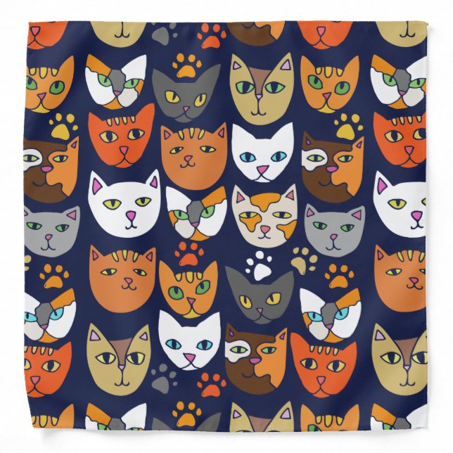 Caturday Cats Bandana (Front)