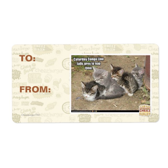 Caturday Conga Line Label (Front)