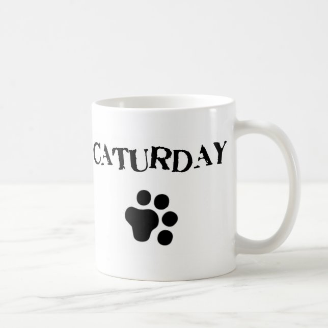 Caturday Cute Cat Mug (Right)