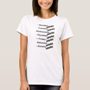 Caturday Everyday Funny T-Shirt