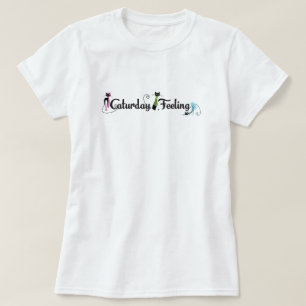 Caturday Feeling Women's Crew Neck T-Shirt