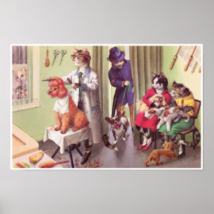 CATWALKS: Bulldog at the Barbers Poster Art