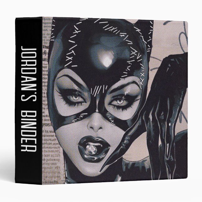 Catwoman #50 Sozomaika Cover Illustration 3 Ring Binder (Front/Spine)