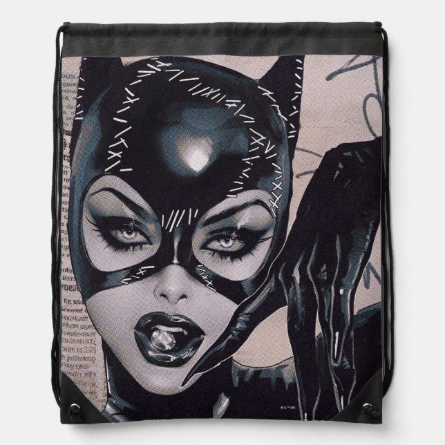 Catwoman #50 Sozomaika Cover Illustration Drawstring Bag (Front)