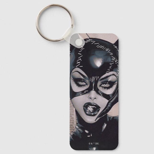 Catwoman #50 Sozomaika Cover Illustration Keychain (Front)
