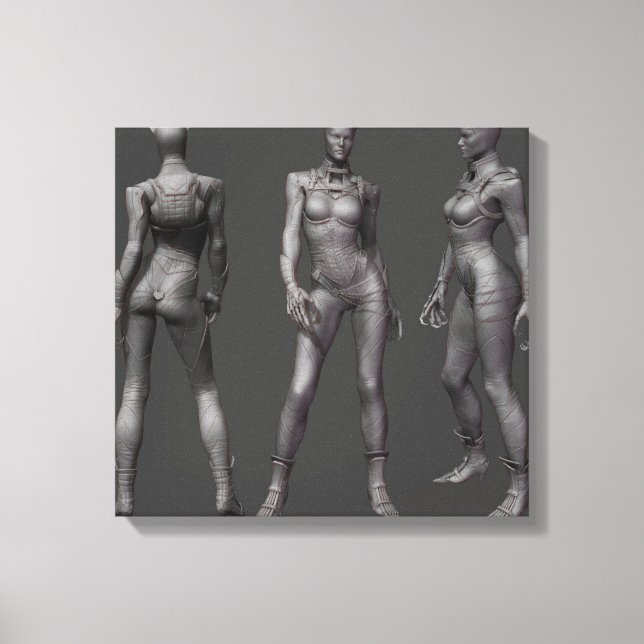 Catwoman Alternate Turnaround Canvas Print (Front)