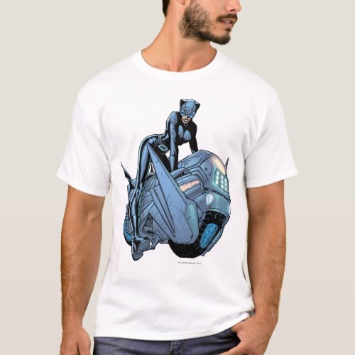 Catwoman and bike T_Shirt