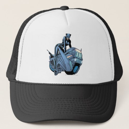 Catwoman and bike trucker hat