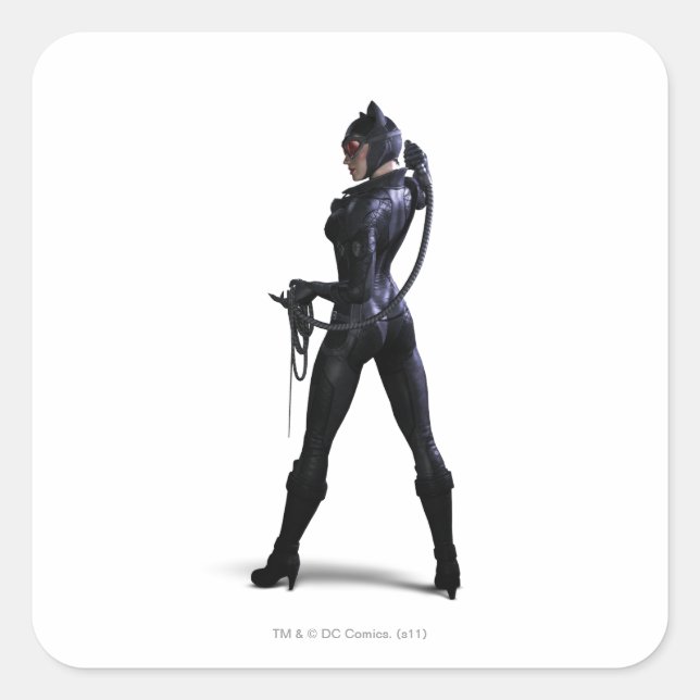 Catwoman Color Square Sticker (Front)