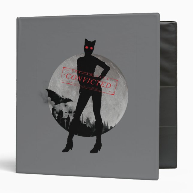 Catwoman Convicted Grey 3 Ring Binder (Front/Inside)