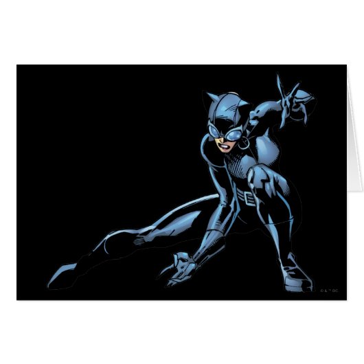 Catwoman crouches cards (Front Horizontal)