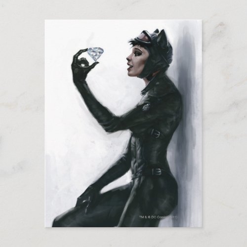Catwoman Illustration Postcard