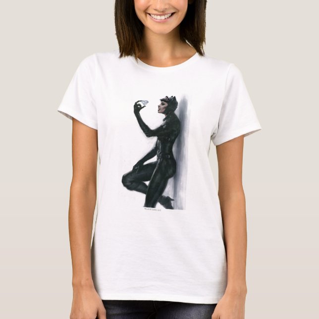 Catwoman Illustration T-Shirt (Front)