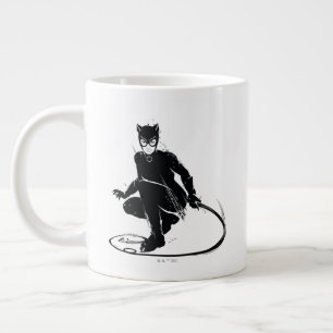 Catwoman Ink Brush Pose Giant Coffee Mug