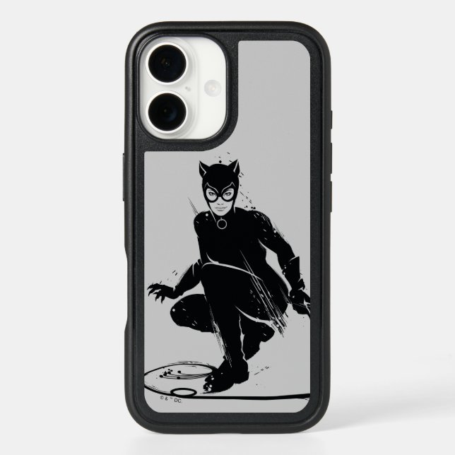 Catwoman Ink Brush Pose Otterbox iPhone Case (Back)