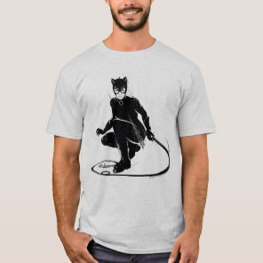 Catwoman Ink Brush Pose T-Shirt