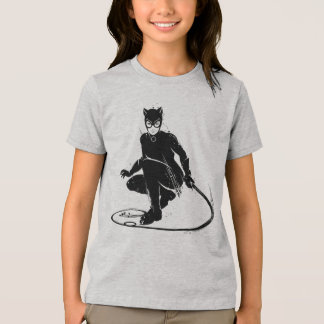 Catwoman Ink Brush Pose Tri-Blend Shirt