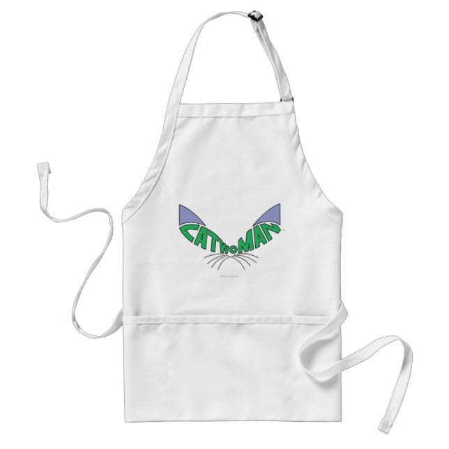 Catwoman Logo Green Adult Apron (Front)