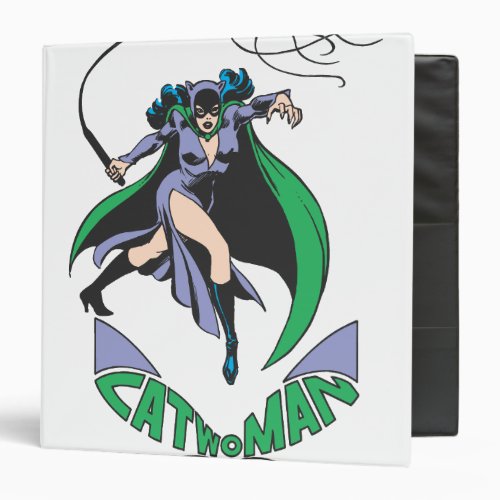 Catwoman  Logo Green Binder