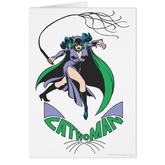 Catwoman & Logo Green Cards (Front)