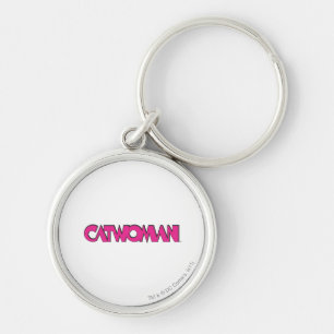 Catwoman Logo Pink Keychain