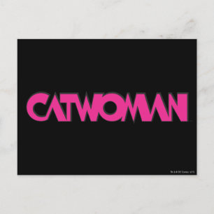 Catwoman Logo Pink Postcard