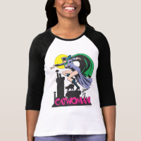 Catwoman & Logo Pink T-Shirt