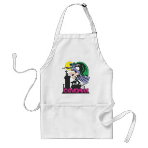 Catwoman & Pink Name Adult Apron