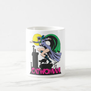 Catwoman & Pink Name Coffee Mug