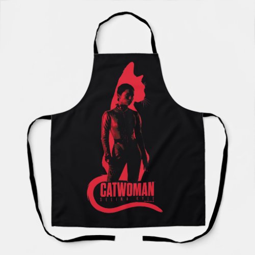 Catwoman Selina Kyle Cat Silhouette Apron