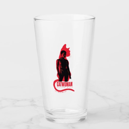 Catwoman Selina Kyle Cat Silhouette Glass