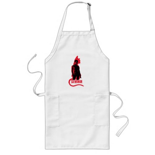 Catwoman Selina Kyle Cat Silhouette Long Apron