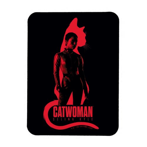 Catwoman Selina Kyle Cat Silhouette Magnet