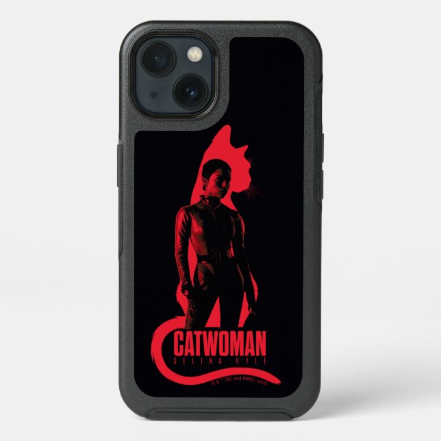 Catwoman Selina Kyle Cat Silhouette Otterbox iPhone Case (Back)