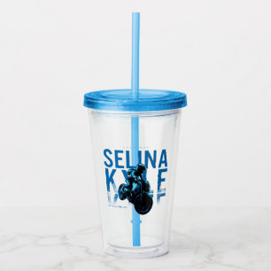 Catwoman Selina Kyle Motorcycle Acrylic Tumbler